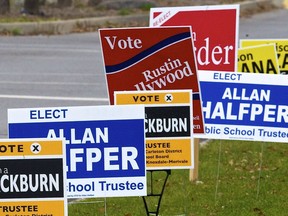 A few election signs from the 2010 municipal race. Is it possible we are making it too easy to run for office locally?
