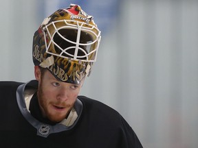 Ottawa Senators Mike Condon during practice Feb 10, 2017.