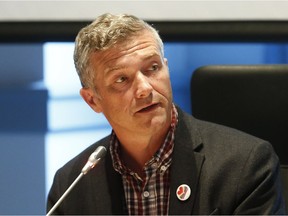 Ottawa city councillor Tim Tierney attends a library board meeting in Ottawa on Tuesday