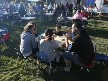 The community of Barrhaven came together in Ottawa Saturday Sept 22, 2018. Members of the community gathered at Larkin House to help feed all the residence who continue to have no power after the tornado in Ottawa Friday. Over 3000 people were fed Saturday.