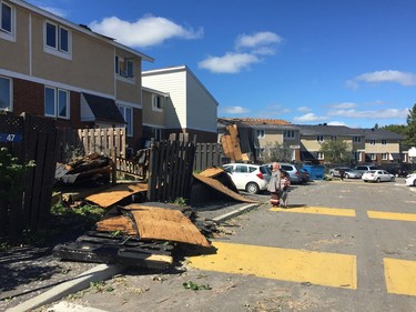 Damage after the tornado that hit Ottawa on September 21, 2018. Quarry Co-Op on McCarthy Rd.