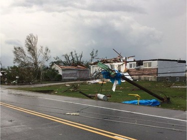Photos that my mom took of the tornado damage in Dunrobin. Lauren @_rawrenn