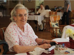 Ellen Toxopeus, a former resident at the Fairfield Manor East Retirement Residence in Kingston, is seen here in a photo taken Friday. Steph Crosier/Postmedia