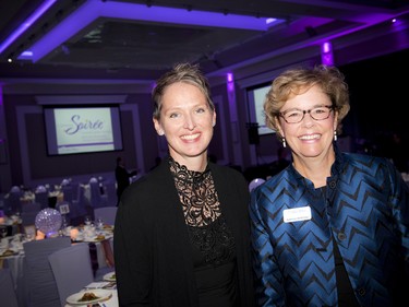Director of the Ottawa School Breakfast Program Carolyn Hunter (left) with president and CEO of the Ottawa Network for Education Kathryn McKinlay (right).