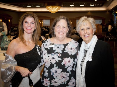 From left: Reach Annual Celebrity Auction co-chair Anne Benedek, Sandra Graham and Doris Bronstein.