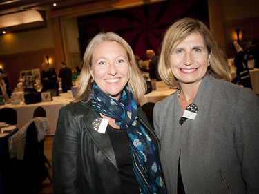 Liberal MP Mona Fortier (left) and Liberal MPP Nathalie Des Rosiers (right).