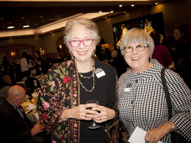 Poet and former Reach Canada board member JC Sulzenko (left) with Jeannie Thomas (right), a supporter of Reach Canada.