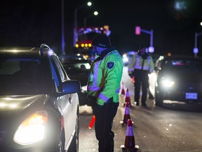 Police MegaRIDE checkpoint.