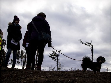 The Arlington Community Association held a special ceremony, procession and community gathering on the edge of Bruce Pit on Sunday, one month after a tornado tore through the area.