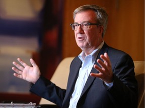 Mayor Jim Watson meets with the Ottawa Citizen's editorial board earlier this month.