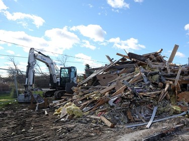 October 12, 2018:  Remains of a house in Dunrobin near Ottawa that was damaged by the tornado,