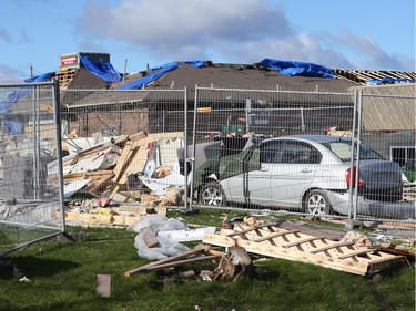 October 12, 2018:  House in Dunrobin near Ottawa due to the damage caused by the tornado,