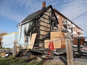 Fire at 286 Maisonneuve in Gatineau, October 24, 2018.