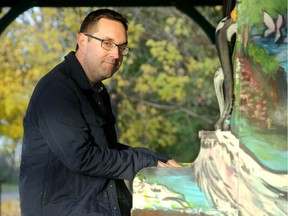 Glen Gower is the newly elected Ottawa city councillor for Stittsville. Formerly a journalist who also used to play the organ at Sens' games, the husband and father of two girls still tickles the ivories any chance he can. Here, he plays on the outdoor piano at a park in Stittsville.