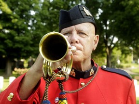 Charles Armstrong is a piper and bugler with the RCMP pipe band in Ottawa.