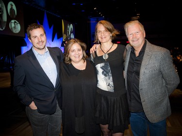 From left, beneficiaries of the event Simon Bell of Parkdale Food Centre, Sandra Blakely, principal of Sir Guy Carleton Secondary School, along with Karen Blair and Stephen Leckie, the founders of Canada's Great Kitchen Party.