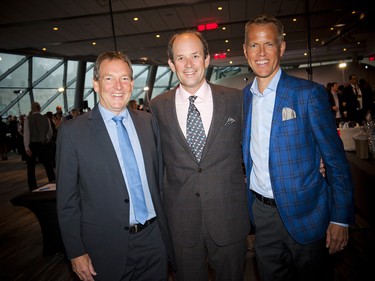 From left, Chris Taggart and Chris Klotz, the co-chairs of Canada's Great Kitchen Party, and Michael Runia of Deloitte, the national presenting sponsor for the event.