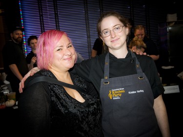 Oz Balpinar, the owner of Oz Kafe, along with head chef Kristine Hartling, who served a delicious braised wild boar dish.