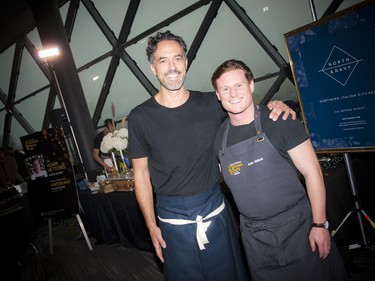 Co-owners of North and Navy Christopher Schlesak and chef Adam Vettorel.
