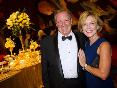 Colin Hawkins and Elisabeth Hansman during the VIP reception.