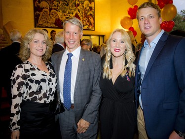 From left, actress Paris Jefferson, MP and retired lieutenant-general Andrew Leslie, Erica McNaughton Leslie and Michael Harty.