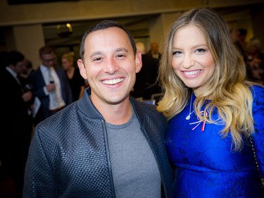 Harley Finkelstein, COO of Shopify, with his wife Lindsay Taub, a member of the Ottawa Salus board of directors.