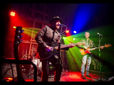 Colin Linden of Blackie and the Rodeo Kings entertained the crowd in the barn Sunday night.