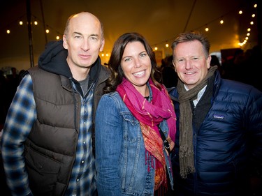 From left, Pierre Killeen, Isabelle Robillard and Nick Davies.