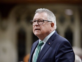 Public Safety Minister Ralph Goodale speaks during question period in the House of Commons on Parliament Hill, in Ottawa on Tuesday, Oct. 16, 2018.