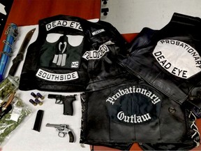 Brockville police released this image of items seized at a raid at a Brockville residence last week.