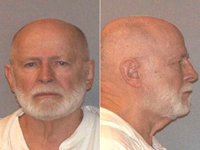 This 2011 United States Marshals Service mug shot shows former organized crime figure, James "Whitey" Bulger.