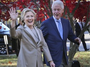 Hillary Clinton, and her husband former President Bill Clinton.
