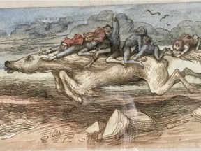 Watercolour illustration by  Richard Doyle (1824-1883)
