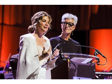 Sophie Gregoire-Trudeau at the NAC Gala with special guest, Diana Ross. Photos courtesy the NAC