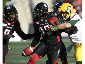 'We’ve had a couple of rough games. It’s about getting back to basics, play ball how we were playing,' said Redblacks defensive end A.C. Leonard.