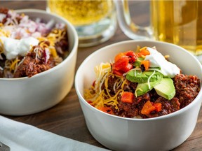 Texas red chili. This dish is from a recipe by Katie Workman.