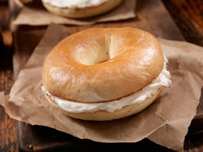A bagel with a schmear is clearly superior to one without.