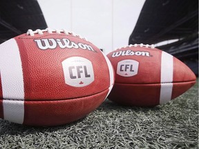 New CFL footballs.