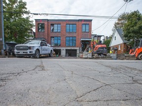 Infill being constructed on Roosevelt Street north of Richmond Road.