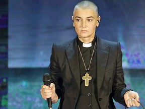 Sinead O'Connor performs on Oct. 5, 2014, in Milan, Italy.