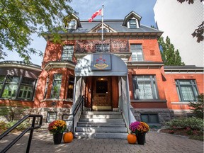 The former home of A.J. and Lillian Freiman on Somerset Street is about to receive a plaque commemorating Lillian Freiman's work on the behalf of veterans and the Canadian Jewish community. The building is now the Army Officer's Mess. Wayne Cuddington/Postmedia