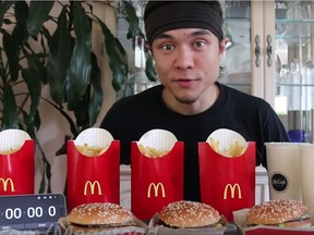 Competitive eater Matt Stonie often uses branded products in his YouTube videos.