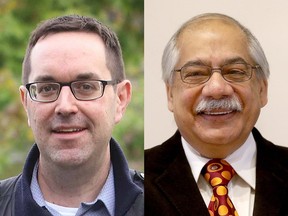 Candidates for Ward 6 - Stittsville  L-R: Glen Gower and Shad Qadri