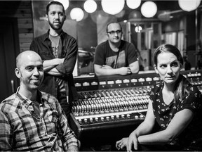 The folk-jazz group Way North: left to right Michael Herring, Richie Barshay, Petr Cancura and Rebecca Hennessy. The band plays the NAC Fourth Stage on Nov. 7, 2018