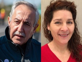Candidates for Ward 5 - West Carleton-March L-R: Eli El-Chantiry and Judi Varga-Toth