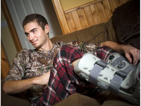 Ryan Vincent at his mothers home close to Arnprior.