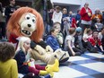 Spartacat was on hand sitting on the floor with the kids listening to the speeches.Their Opportunity, Own the Podium and the Ottawa Senators Foundation held a free day of sport for families in Ottawa and Gatineau affected by the recent tornado Saturday November 10, 2018 at West Carleton Secondary School.    Ashley Fraser/Postmedia
