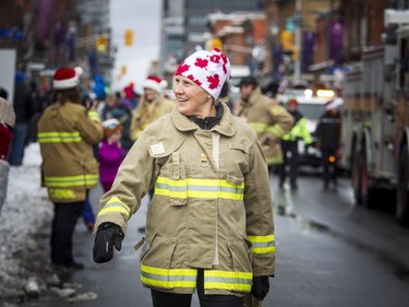 Ottawa Fire Service Ellen Pazdzior took part in the 49th Annual Help Santa Toy Parade Saturday, November 17, 2018.  Ashley Fraser/Postmedia