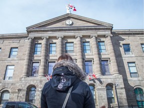 Ryan Hartman was found guilty of sexual assault on a woman during a house party; he says he was asleep when it happened and was using the defence of sexsomnia. The victim is seen here outside the courthouse after the verdict.