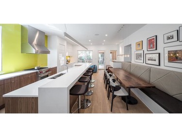Design-firm Linebox Studio said the kitchen remodel is one of the best they have every done. Not only does it have modern cabinets and a big island, but it is truly the heart of the home where people can cook, eat, entertain, or relax.